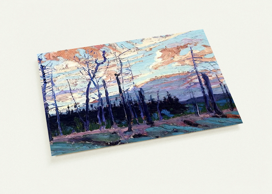 BURNT LAND AT SUNSET 1915 By Tom Thomson Pack of 10 Post Cards | Tom Thomson Post Cards | A6 (10.5 x 14.8 cm) - 4.1 x 5.8 inches