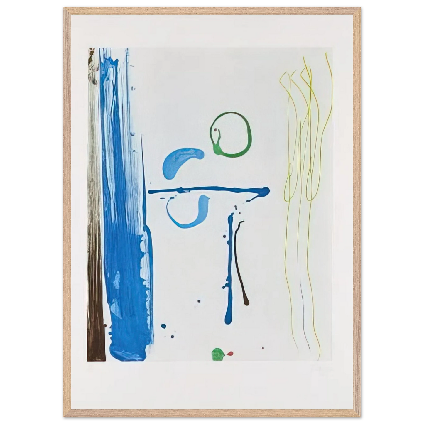 Helen Frankenthaler - Sunshine After Rain - 1987 Wall art - 30x40 cm / 12x16 inches - Premium Wooden Framed Poster With Fine Art Paper-canvas - White frame