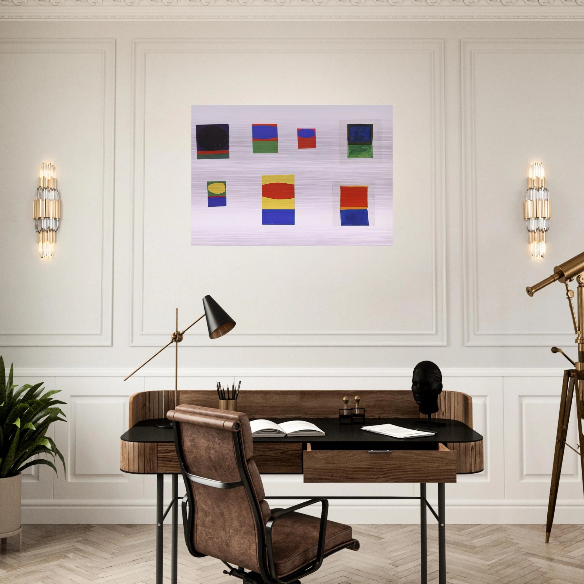 Tablet #153 - Ellsworth Kelly Brushed Aluminum Print - 70x100 cm / 28x40 inches | Ellsworth Kelly Aluminum Print | Ellsworth Kelly Prints
