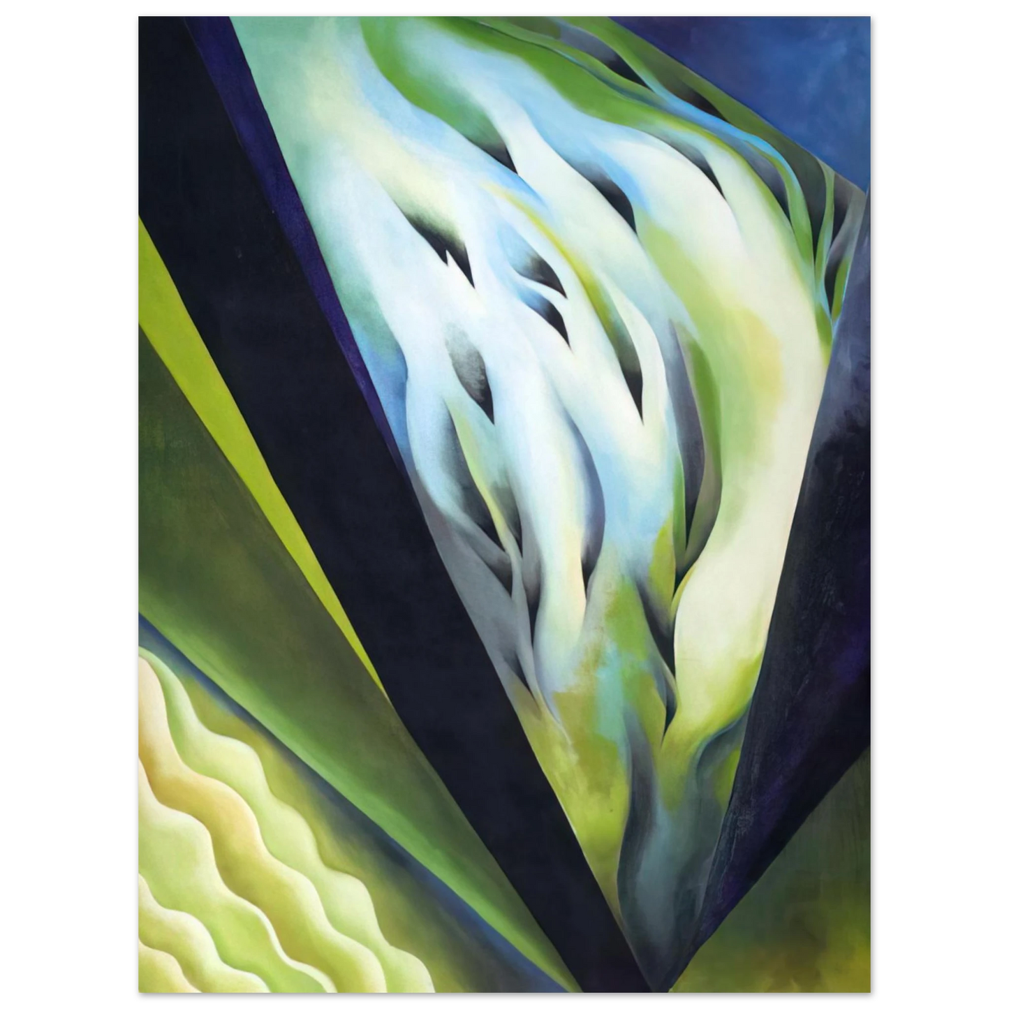 Georgia O'Keeffe - Blue and Green Music Fine Art Poster