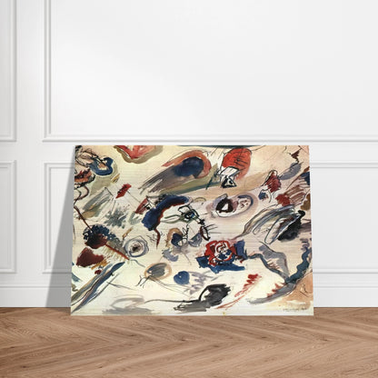 FIRST ABSTRACT WATERCOLOR 1910 - Wassily Kandinsky Brushed Aluminum Print - 70x100 cm / 28x40 inches | Wassily Kandinsky Aluminum Print | Wassily Kandinsky Prints