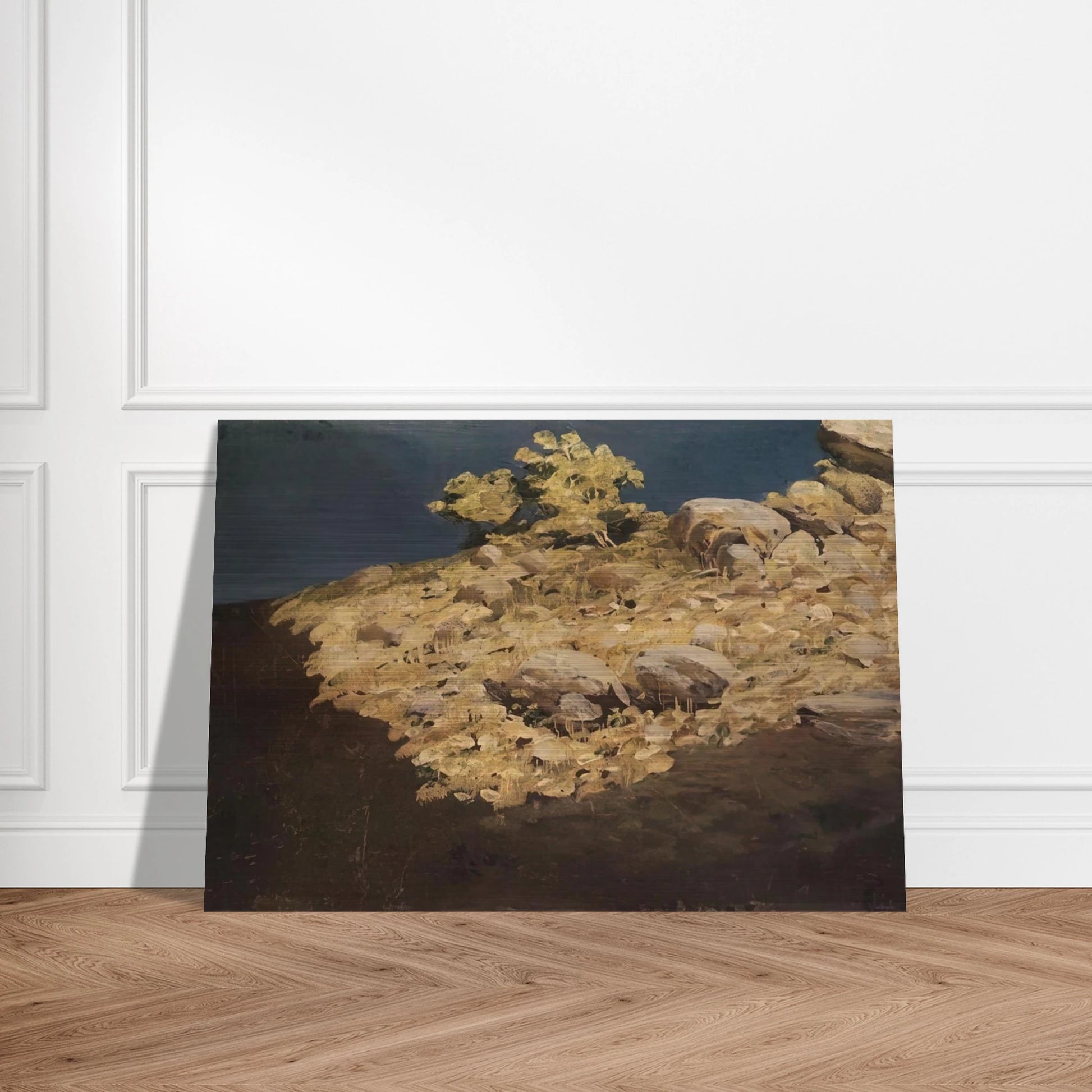 Mountain slope. Crimea - Arkhyp Kuindzhi Brushed Aluminum Print - 70x100 cm / 28x40 inches | Arkhyp Kuindzhi Aluminum Print | Arkhyp Kuindzhi Prints