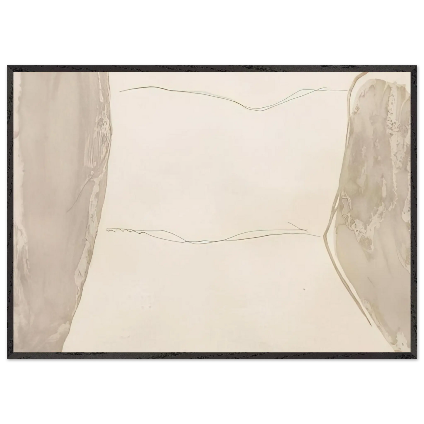 Helen Frankenthaler - Ponti - 1973 Wall art - A2 (42 x 59.4  cm) - Premium Wooden Framed Poster With Fine Art Paper - White frame