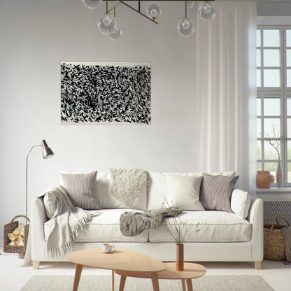 Composition - Tachisme - Henri Michaux Brushed Aluminum Print - 70x100 cm / 28x40 inches | Henri Michaux Aluminum Print | Henri Michaux Prints