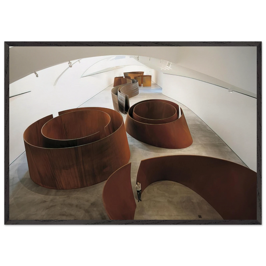 TORQUED ELLIPSES - Richard Serra 70x100 cm / 28x40 inches Framed Art Print – Black Wooden Frame