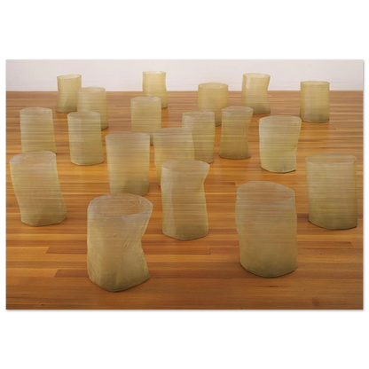 REPETITION NINETEEN III 1968 - Eva Hesse Brushed Aluminum Print - 70x100 cm / 28x40 inches | Eva Hesse Aluminum Print | Eva Hesse Prints