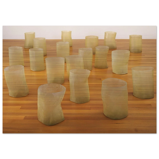 REPETITION NINETEEN III 1968 - Eva Hesse Brushed Aluminum Print - 70x100 cm / 28x40 inches | Eva Hesse Aluminum Print | Eva Hesse Prints