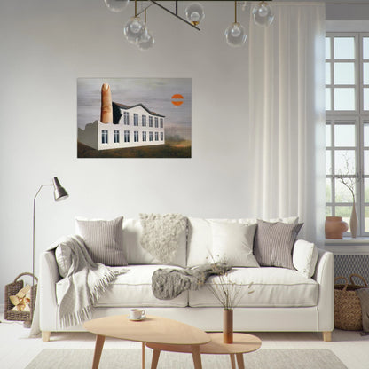THE REVEALING OF THE PRESENT 1936 - Rene Magritte Brushed Aluminum Print - 70x100 cm / 28x40 inches | Rene Magritte Aluminum Print | Rene Magritte Prints