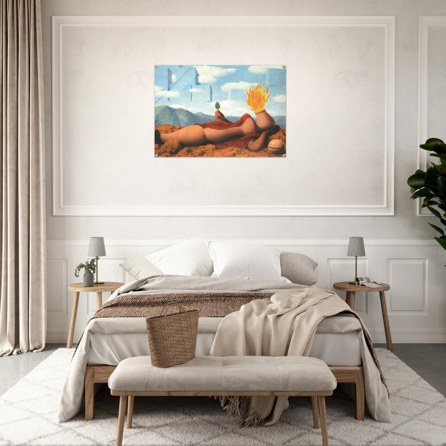 ELEMENTARY COSMOGONY 1949 - Rene Magritte Acrylic Print - 70x100 cm / 28x40″ inches