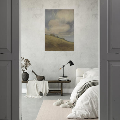 Clouds over a California hillside - Tonalism - Xavier Martinez Brushed Aluminum Print - 70x100 cm / 28x40 inches | Xavier Martinez Aluminum Print | Xavier Martinez Prints