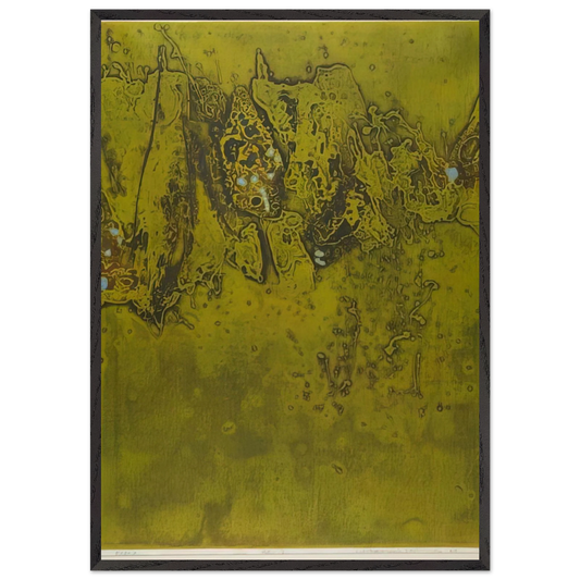 Popox - 1964 - Hiroyuki Tajima 70x100 cm / 28x40 inches Framed Art Print – Black Wooden Frame