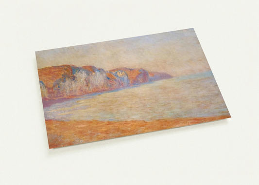 Cliff at Pourville in the Morning By claude monet Pack of 10 Post Cards | claude monet Post Cards | A6 (10.5 x 14.8 cm) - 4.1 x 5.8 inches
