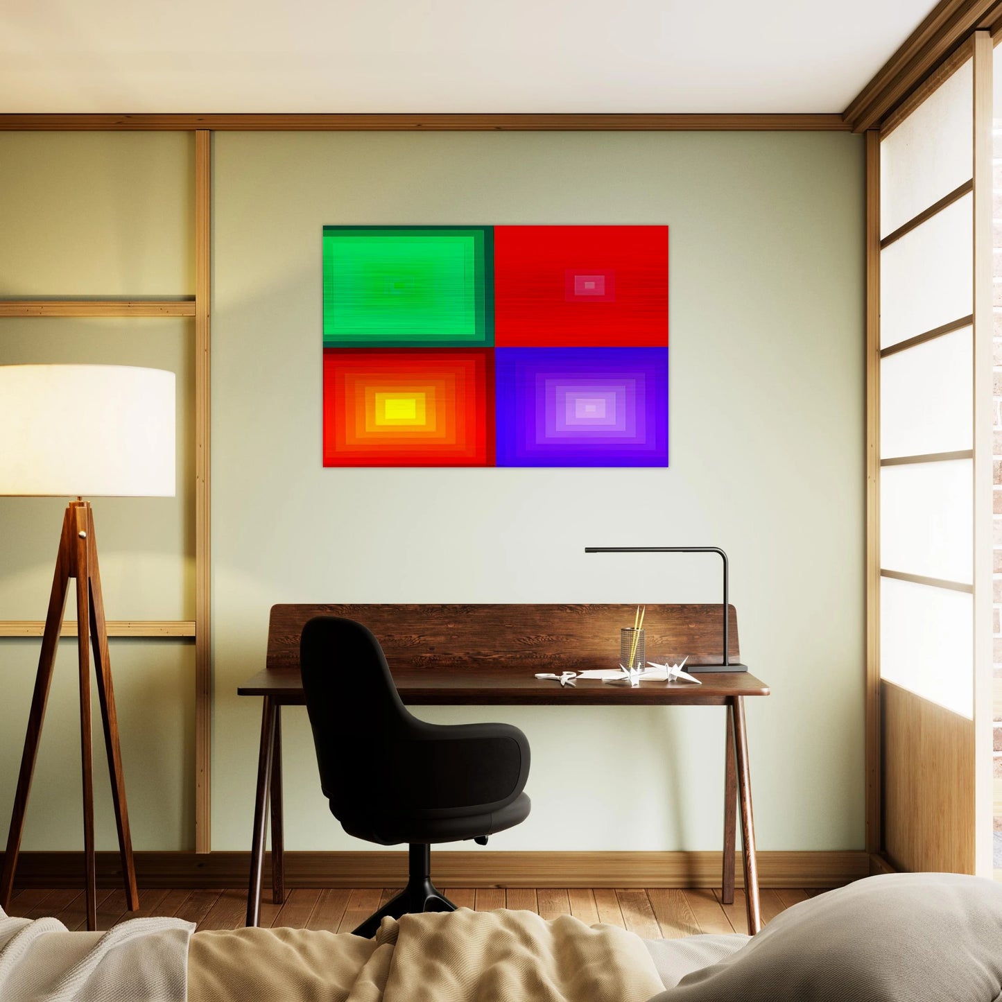 DVA-DVA - 1986 - Victor Vasarely Brushed Aluminum Print - 70x100 cm / 28x40 inches | Victor Vasarely Aluminum Print | Victor Vasarely Prints
