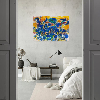 Untitled  SF-56-003  - Sam Francis Brushed Aluminum Print - 70x100 cm / 28x40 inches | Sam Francis Aluminum Print | Sam Francis Prints