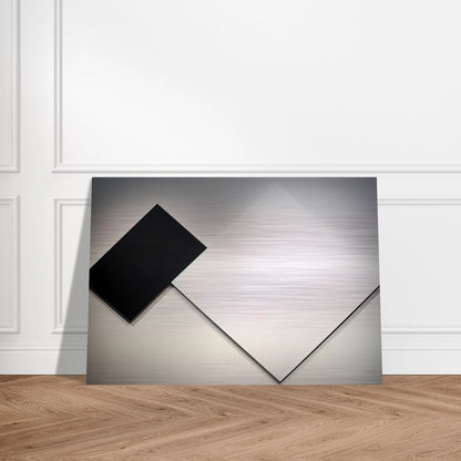 White Black - Ellsworth Kelly Brushed Aluminum Print - 70x100 cm / 28x40 inches | Ellsworth Kelly Aluminum Print | Ellsworth Kelly Prints