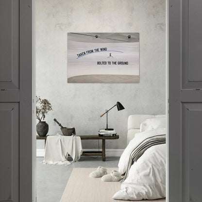 Taken From the Wind... - 2009 - Lawrence Weiner Brushed Aluminum Print - 70x100 cm / 28x40 inches | Lawrence Weiner Aluminum Print | Lawrence Weiner Prints