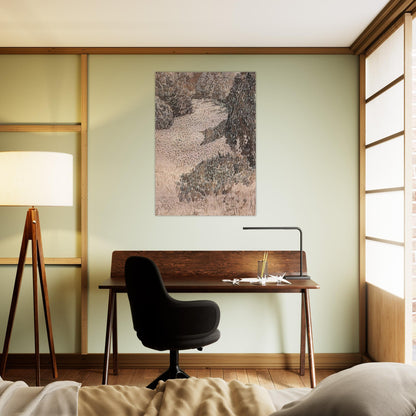 The Corner of the Park - Vincent van Gogh Brushed Aluminum Print - 70x100 cm / 28x40 inches | Vincent van Gogh Aluminum Print | Vincent van Gogh Prints
