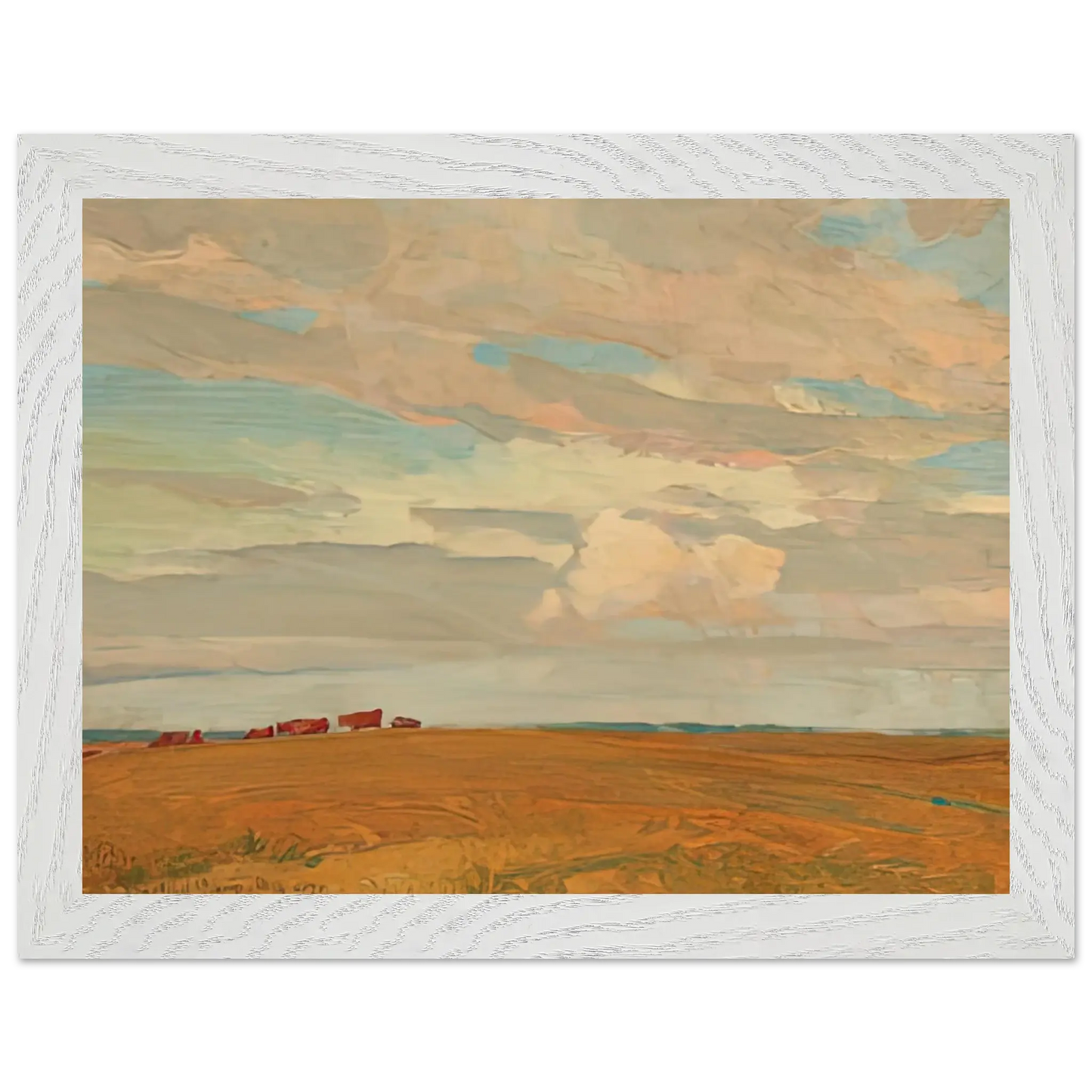 Maynard Dixon - PRAIRIE SAND HILL CAMP MAY 1921 1921 Wall art - A3 (29.7 x 42  cm) - Premium Wooden Framed Poster With Fine Art Paper - Black frame