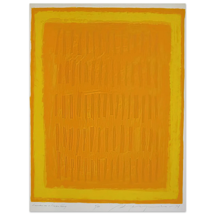 Adja Yunkers - Requiem for a Virgin King - 1974  75x100 cm / 30x40inches Fine Art Poster