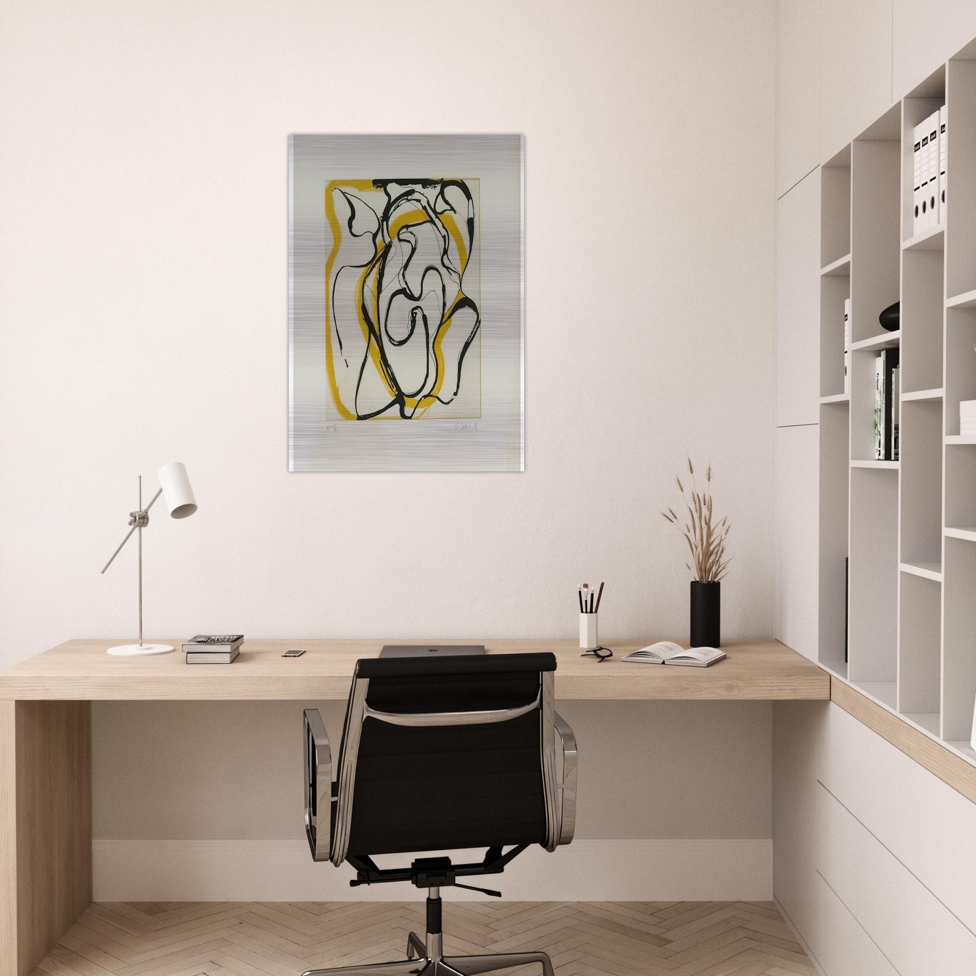Untitled - Abstract Expressionism - Brice Marden Brushed Aluminum Print - 70x100 cm / 28x40 inches | Brice Marden Aluminum Print | Brice Marden Prints