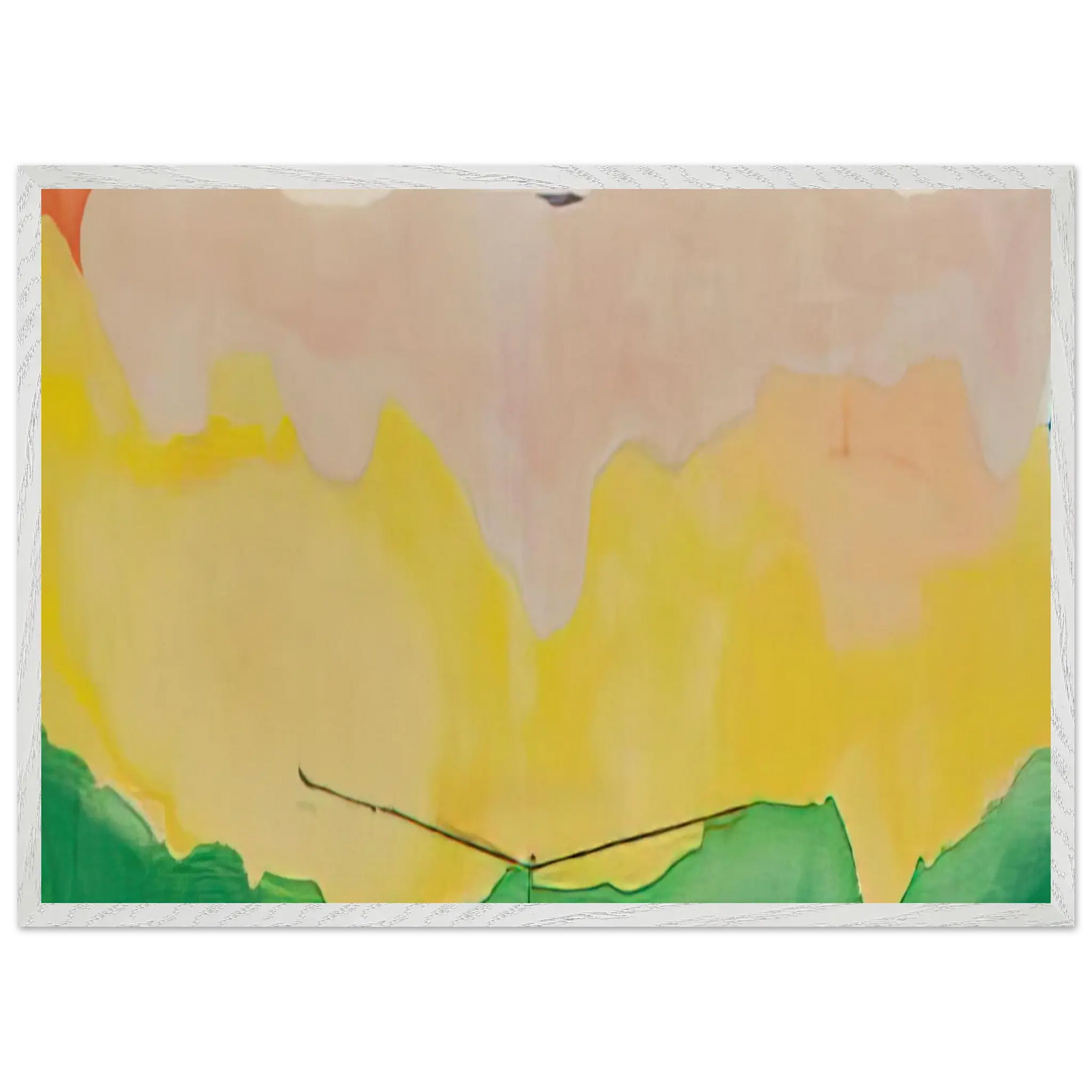 Helen Frankenthaler - Boulevard - 1973 Wall art - 27x35 cm / 11x14 Inches - Premium Wooden Framed Poster With Fine Art Paper - Wood frame