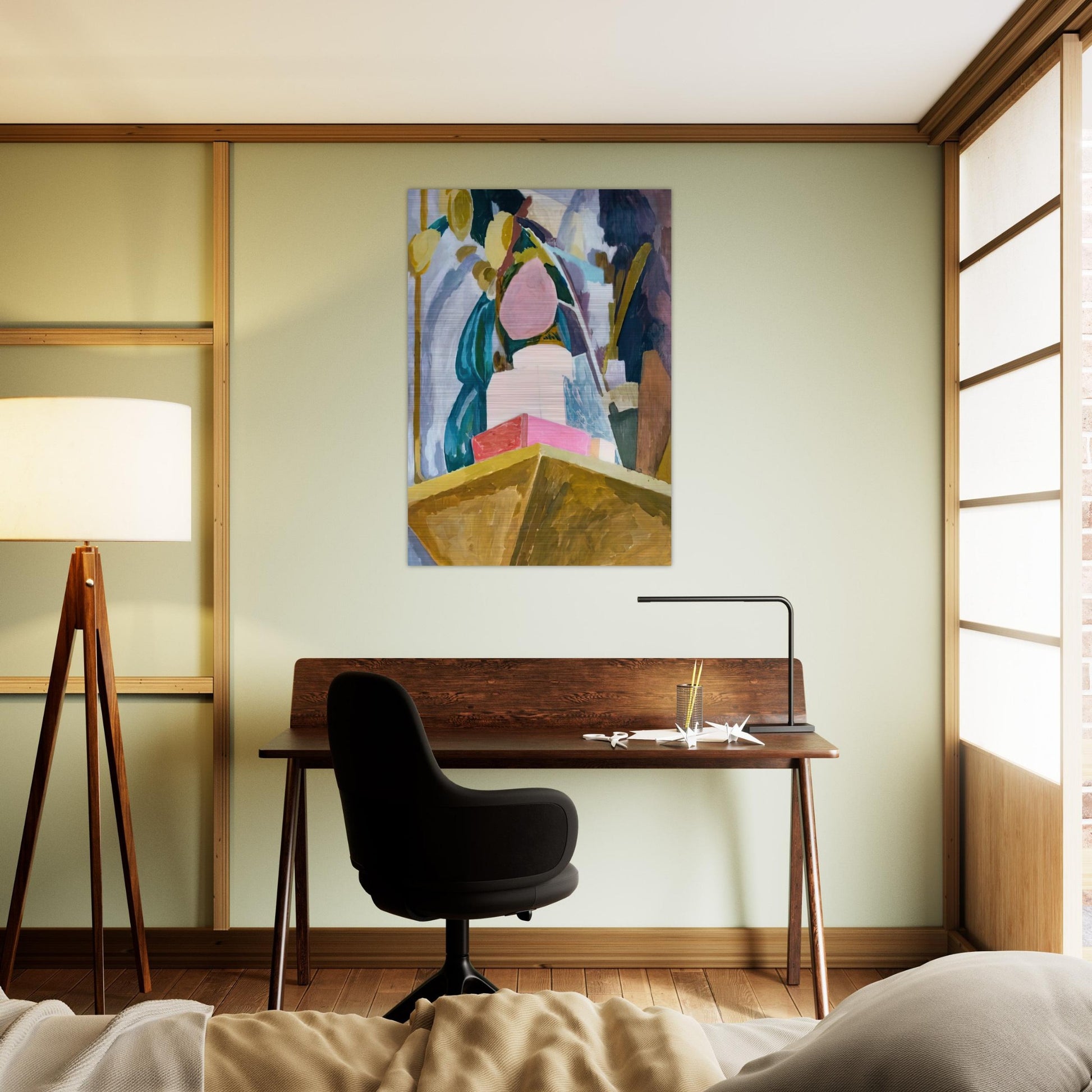 STILL LIFE ON CORNER OF A MANTELPIECE 1914 - Vanessa Bell Brushed Aluminum Print - 70x100 cm / 28x40 inches | Vanessa Bell Aluminum Print | Vanessa Bell Prints