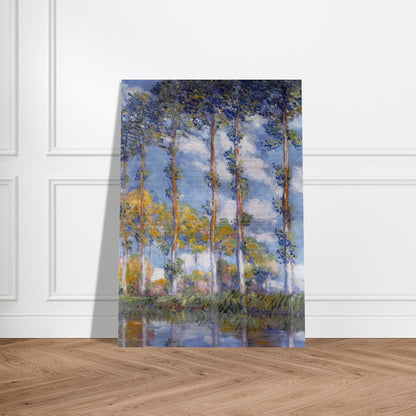 Poplars - claude monet Brushed Aluminum Print - 70x100 cm / 28x40 inches | claude monet Aluminum Print | claude monet Prints