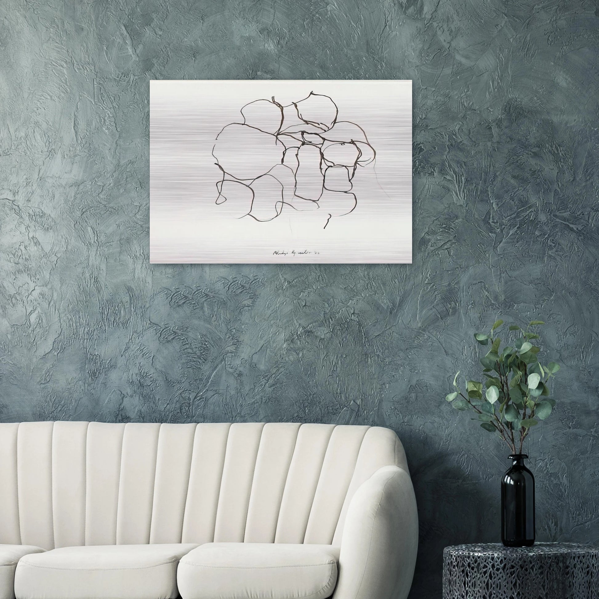 UNTITLED 5 - Philip Guston Brushed Aluminum Print - 70x100 cm / 28x40 inches | Philip Guston Aluminum Print | Philip Guston Prints