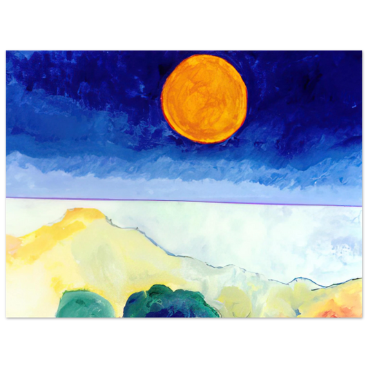 Aldemir Martins - Paisagem - 2004  75x100 cm / 30x40inches Fine Art Poster