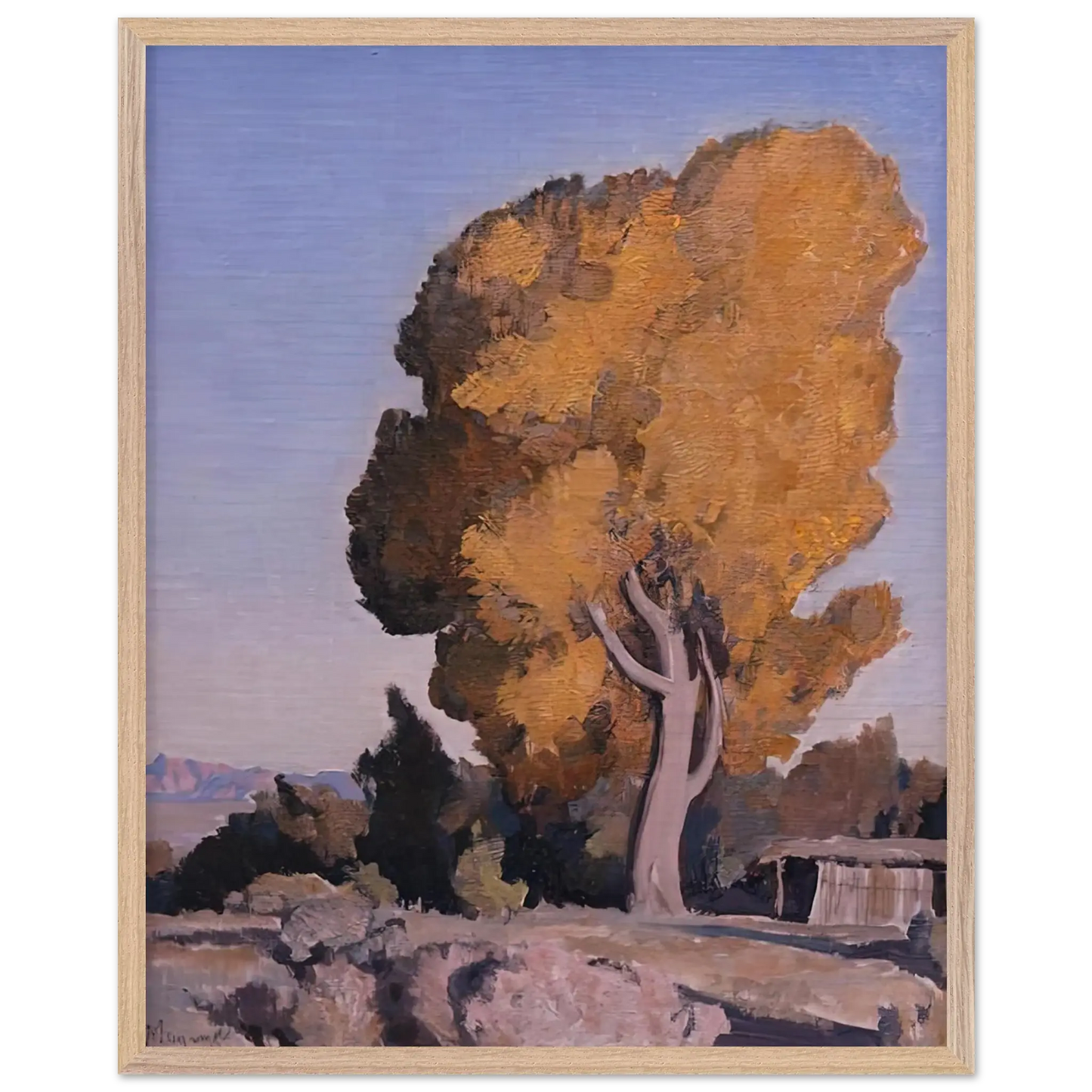 Maynard Dixon - LOW COUNTRY COTTONWOOD 1940 Wall art - 30x40 cm / 12x16 Inches - Fine Art Poster - -