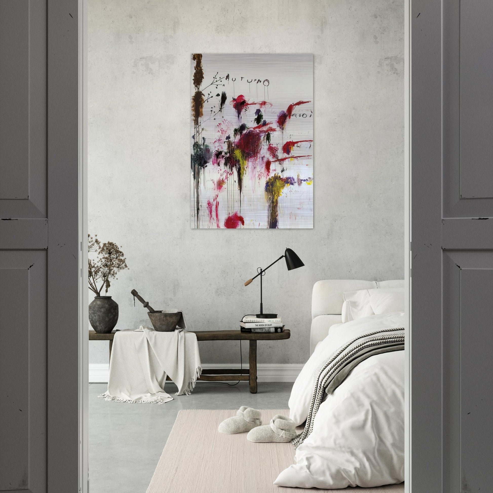 Quattro Stagioni II. Autunno - Cy Twombly Brushed Aluminum Print - 70x100 cm / 28x40 inches | Cy Twombly Aluminum Print | Cy Twombly Prints