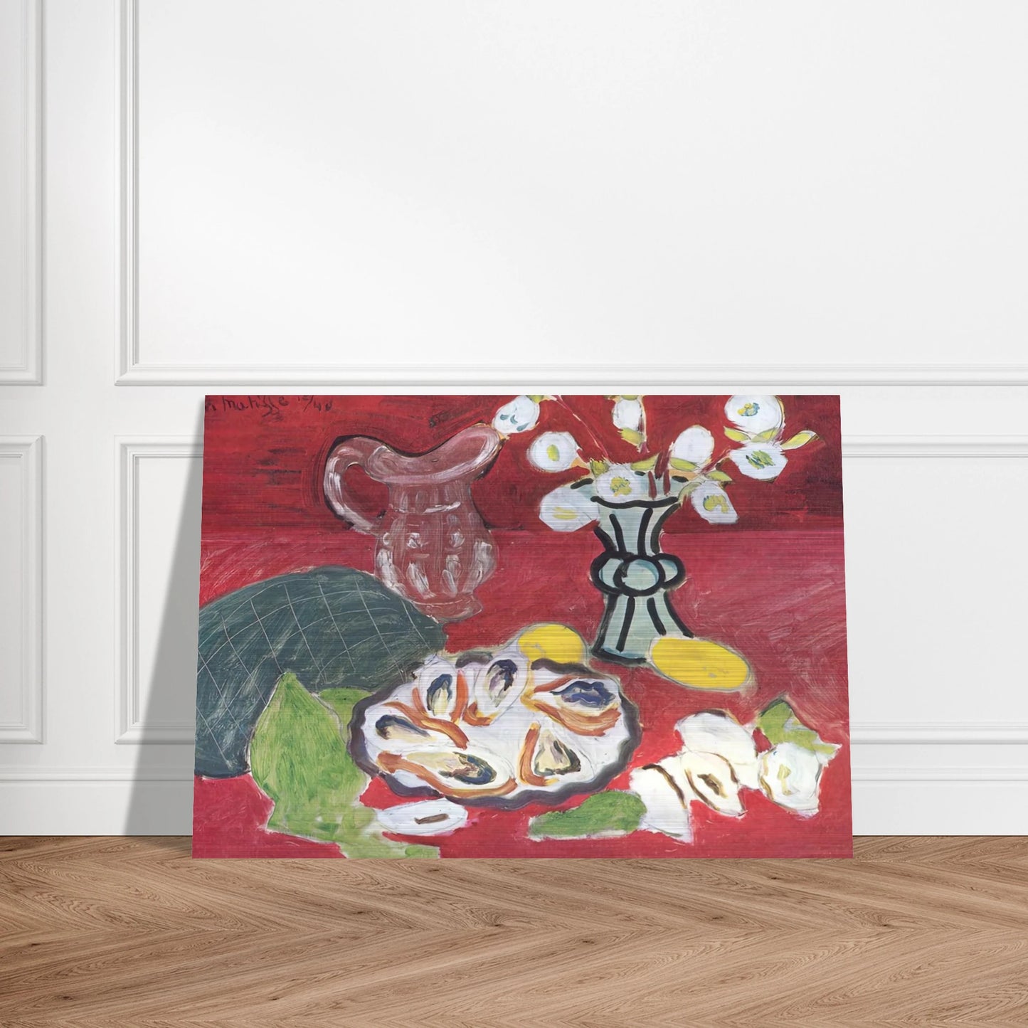 STILL LIFE WITH SHELLFISH 1940 - Henri Matisse Brushed Aluminum Print - 70x100 cm / 28x40 inches | Henri Matisse Aluminum Print | Henri Matisse Prints