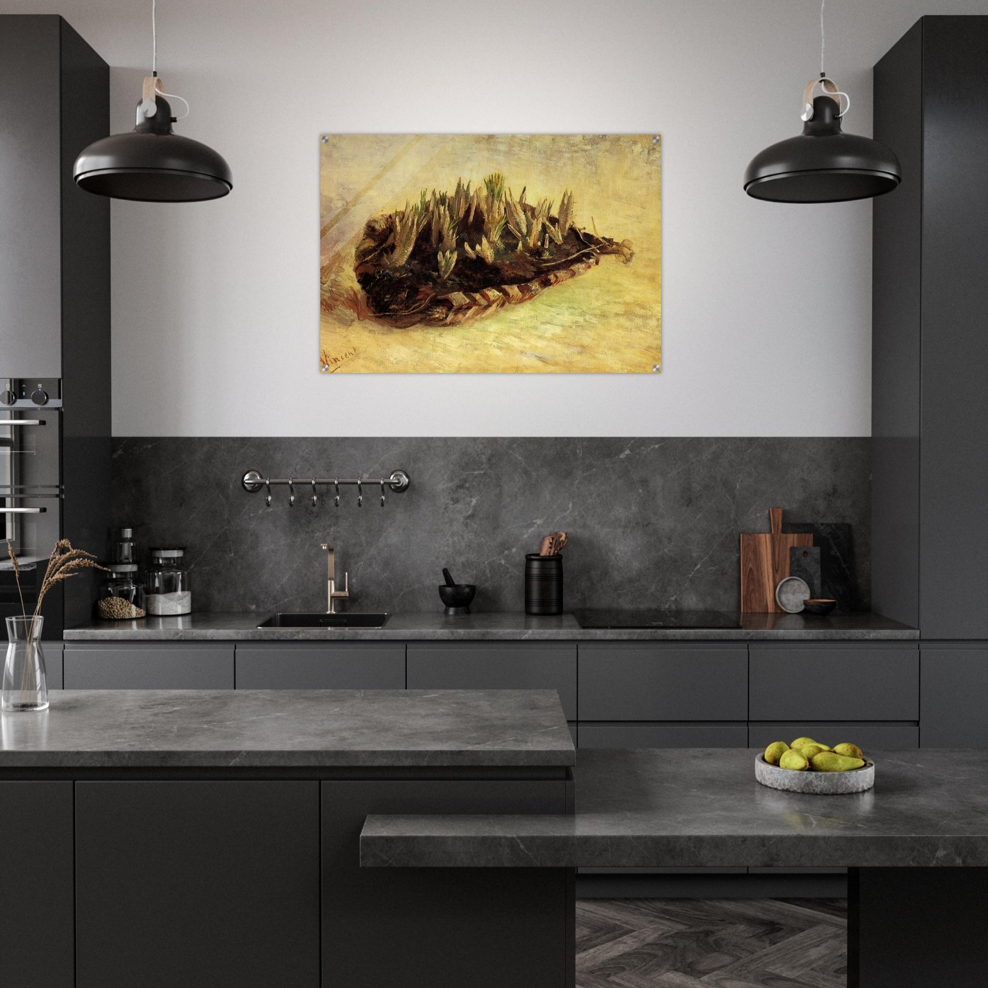 Still Life with a Basket of Crocuses - Vincent van Gogh Acrylic Print - 70x100 cm / 28x40″ inches