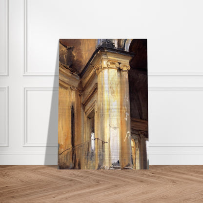 Roman Architecture - John Singer Sargent Brushed Aluminum Print - 70x100 cm / 28x40 inches | John Singer Sargent Aluminum Print | John Singer Sargent Prints
