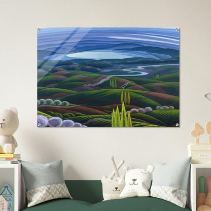 Umbria primavera - 1945 - Gerardo Dottori Acrylic Print - 70x100 cm / 28x40″ inches