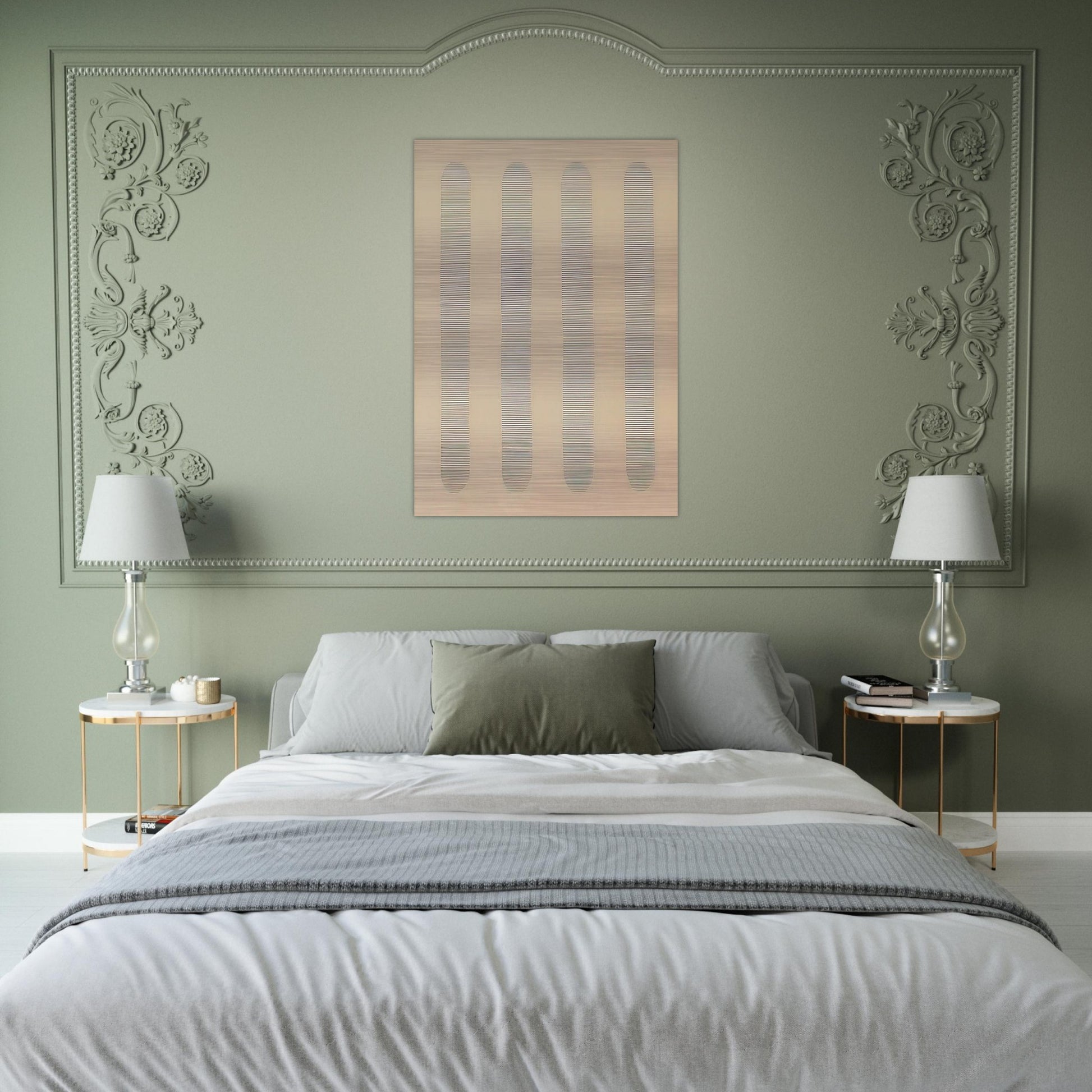 Columns - Agnes Martin Brushed Aluminum Print - 70x100 cm / 28x40 inches | Agnes Martin Aluminum Print | Agnes Martin Prints