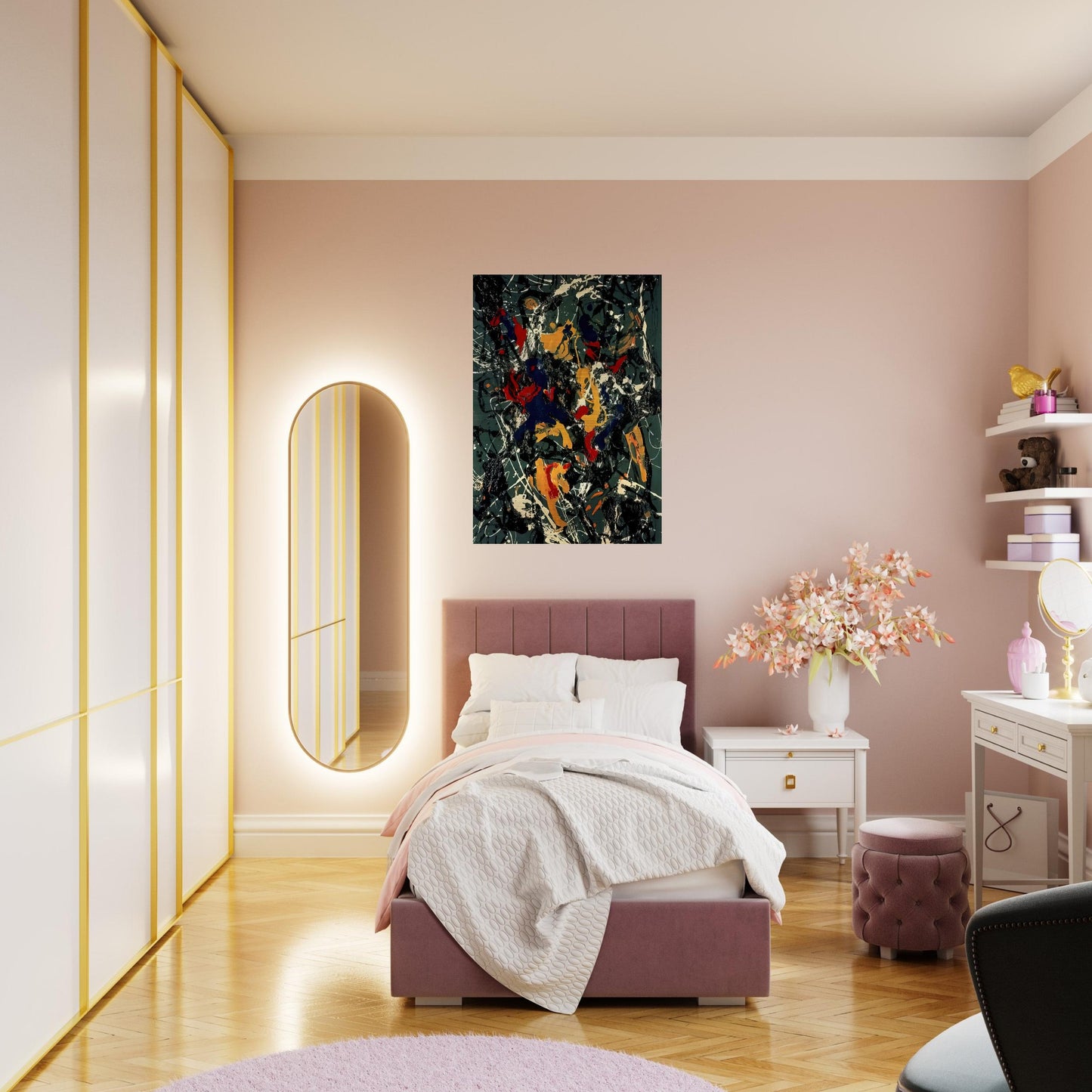 NUMBER 3 1948 - Jackson Pollock Brushed Aluminum Print - 70x100 cm / 28x40 inches | Jackson Pollock Aluminum Print | Jackson Pollock Prints