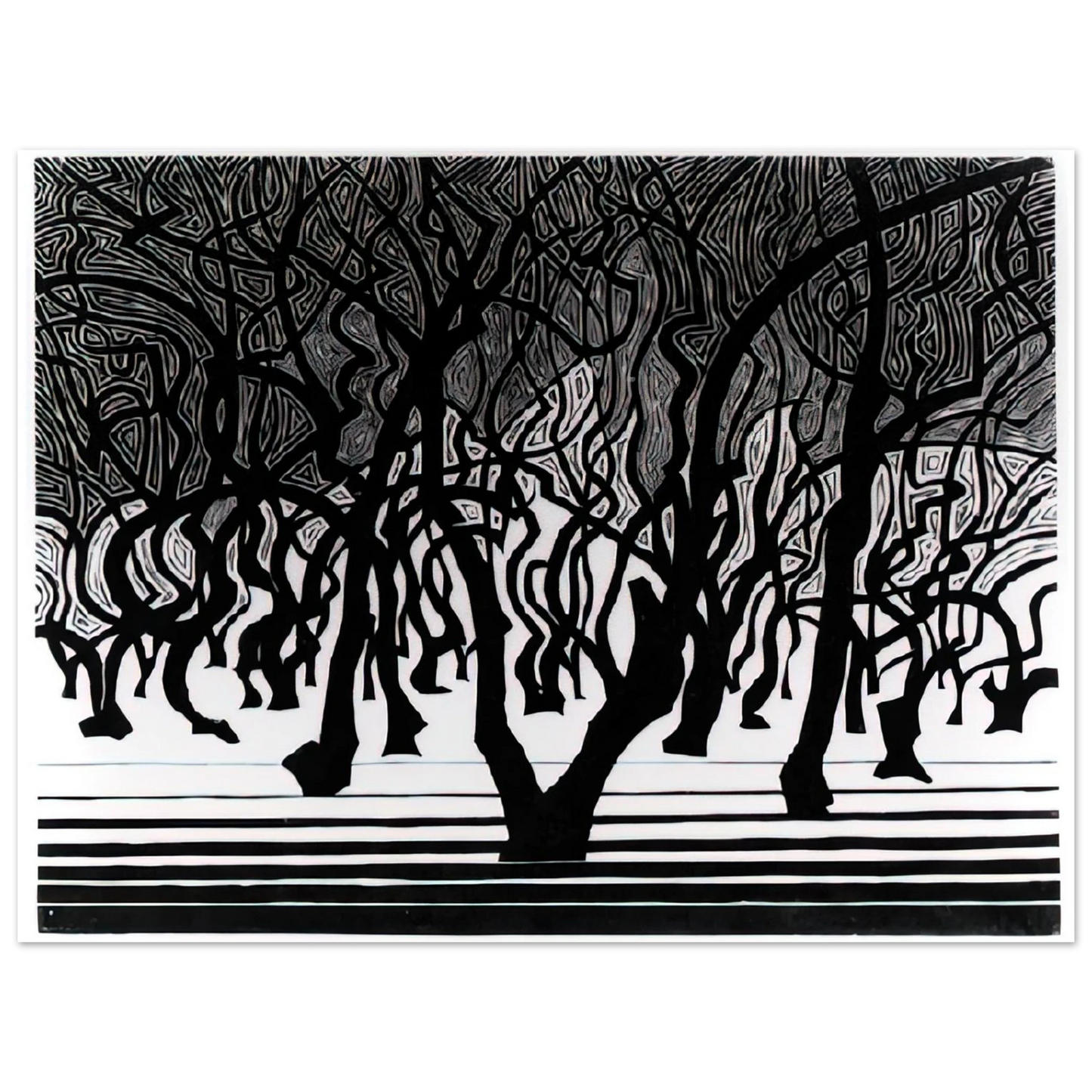 MC Escher - ESCHER (9) Wall Art - 21x29.7 cm / 8x12" - Fine Art Poster-canvas - -