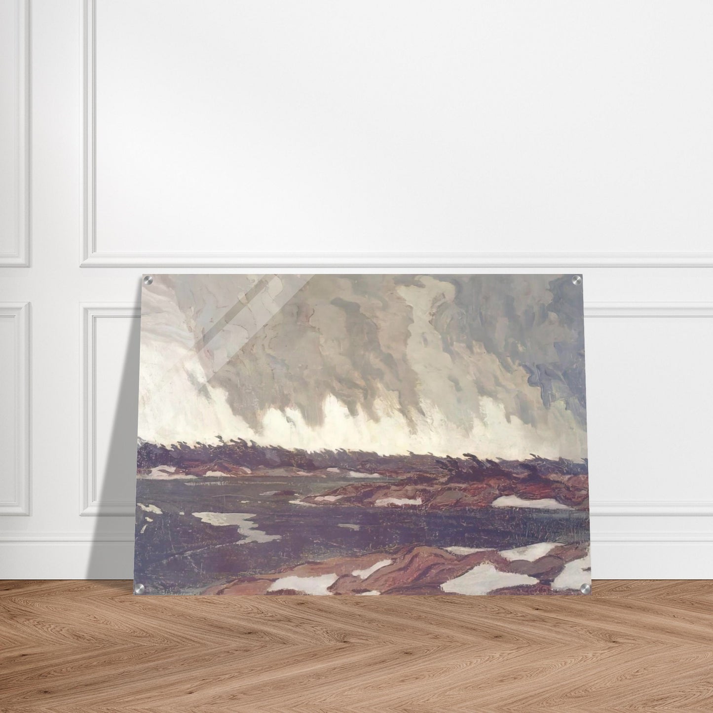 March Storm, Georgian Bay - 1920 - A.Y. Jackson Acrylic Print - 70x100 cm / 28x40″ inches | A.Y. Jackson Wall Art | A.Y. Jackson Prints