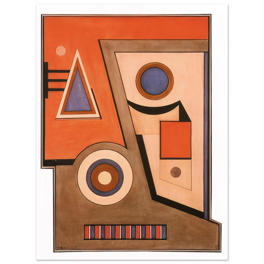 Carmelo Arden Quin - Almagro - Concretism  75x100 cm / 30x40inches Fine Art Poster