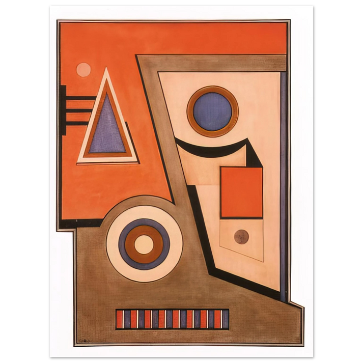 Carmelo Arden Quin - Almagro - Concretism  75x100 cm / 30x40inches Fine Art Poster