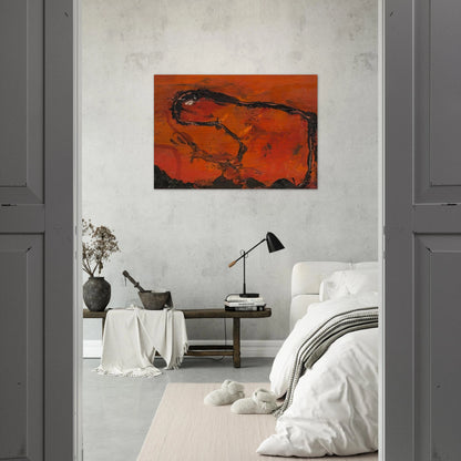 Pega - 1964 - Emil Schumacher Brushed Aluminum Print - 70x100 cm / 28x40 inches | Emil Schumacher Aluminum Print | Emil Schumacher Prints