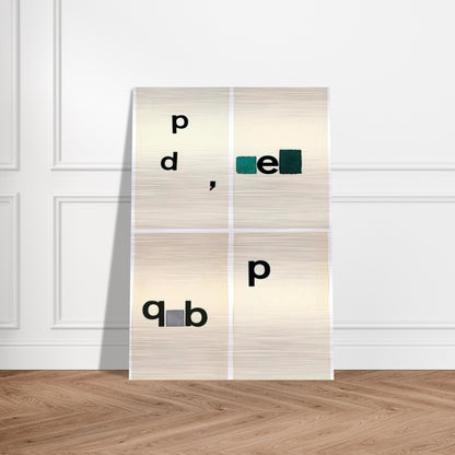 Untitled Toquinho - 1970 - Mira Schendel Brushed Aluminum Print - 70x100 cm / 28x40 inches | Mira Schendel Aluminum Print | Mira Schendel Prints