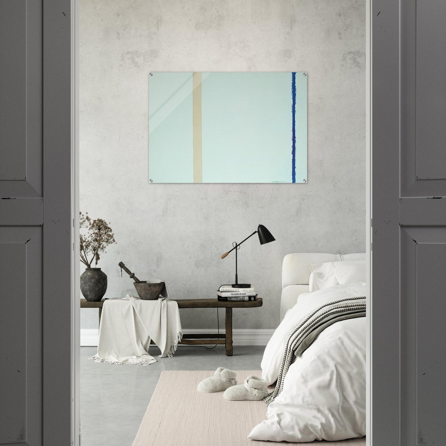 White Fire I - Barnett Newman Acrylic Print - 70x100 cm / 28x40″ inches