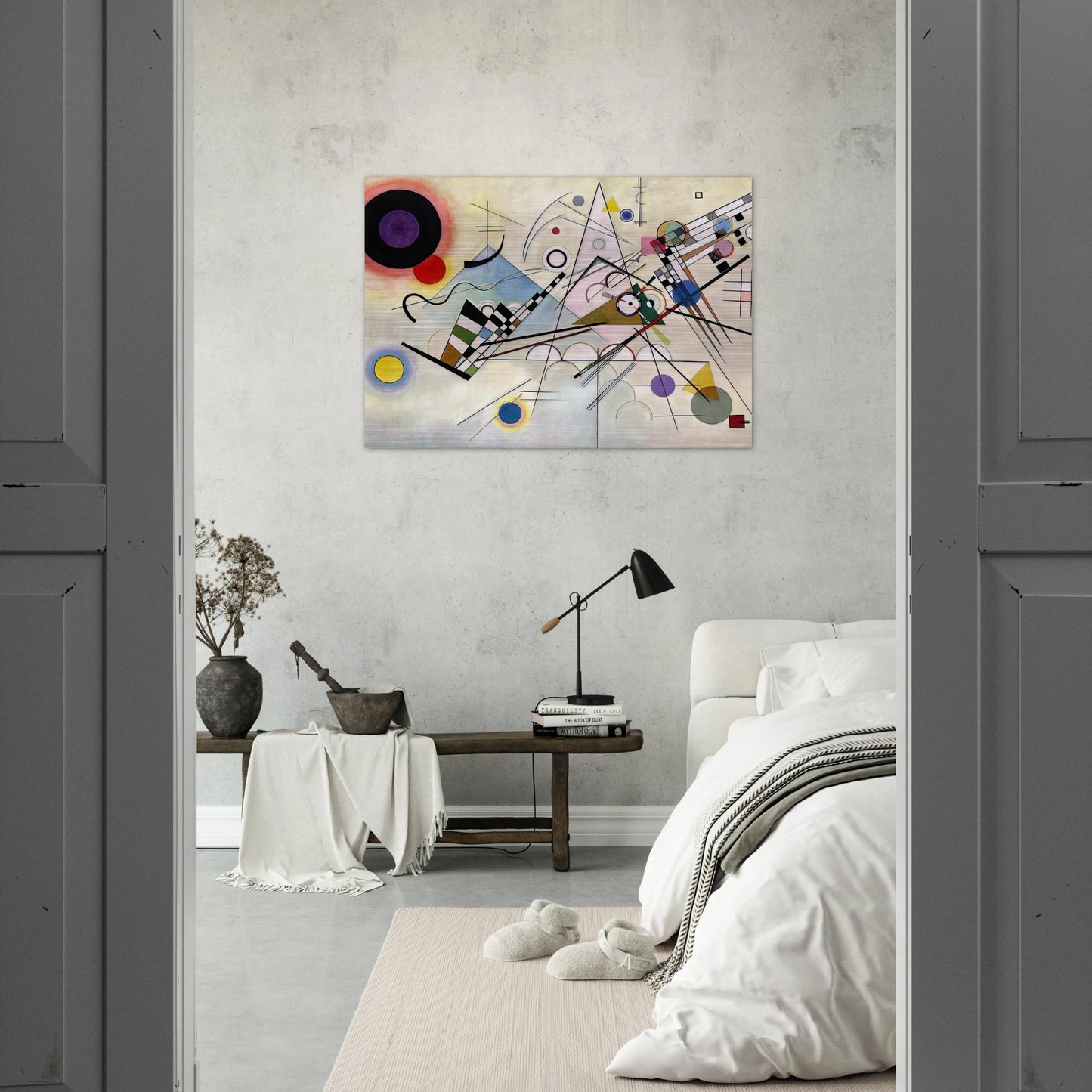 COMPOSITION 8 1923 - Wassily Kandinsky Brushed Aluminum Print - 70x100 cm / 28x40 inches | Wassily Kandinsky Aluminum Print | Wassily Kandinsky Prints