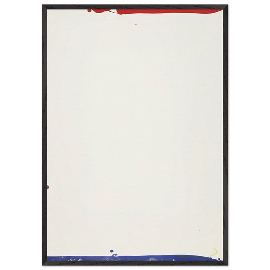 Sail I - Sam Francis 70x100 cm / 28x40 inches Framed Art Print – Black Wooden Frame