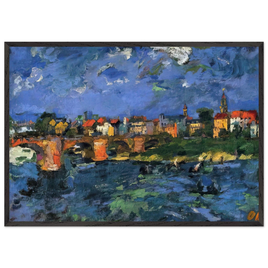 NOTDETECTED235875 - OSKAR KOKOSCHKA 70x100 cm / 28x40 inches Framed Art Print – Black Wooden Frame