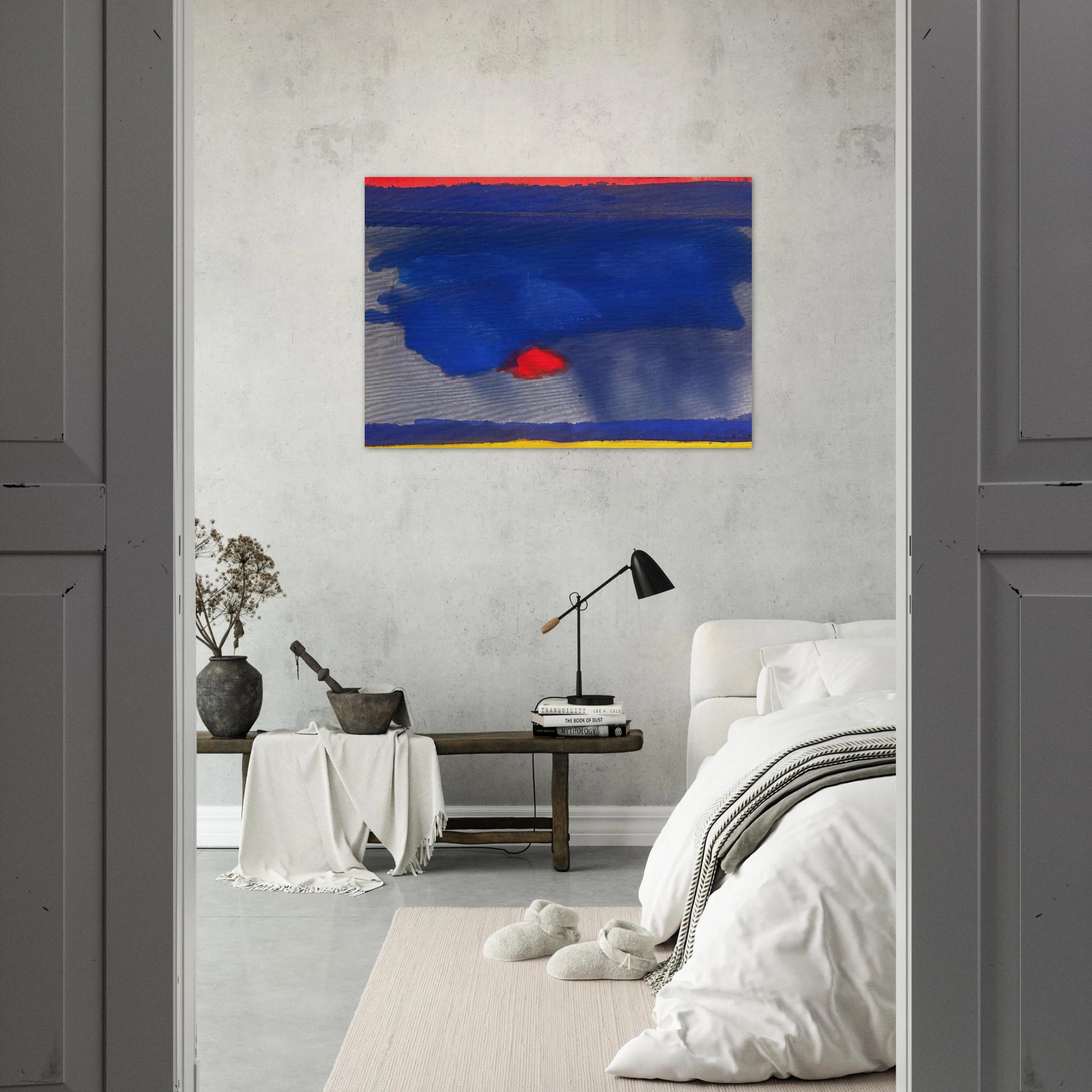 Provincetown - 1964 - Helen Frankenthaler Brushed Aluminum Print - 70x100 cm / 28x40 inches | Helen Frankenthaler Aluminum Print | Helen Frankenthaler Prints