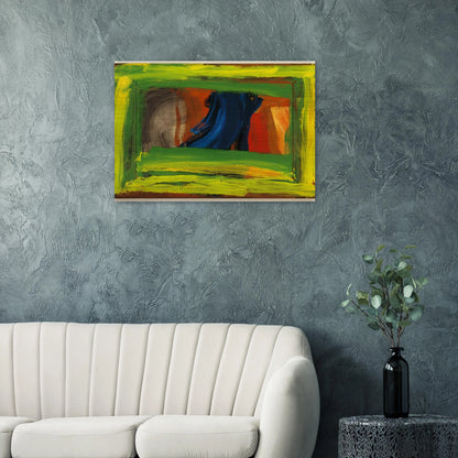 Night and Day - 1999 - Howard Hodgkin Brushed Aluminum Print - 70x100 cm / 28x40 inches | Howard Hodgkin Aluminum Print | Howard Hodgkin Prints