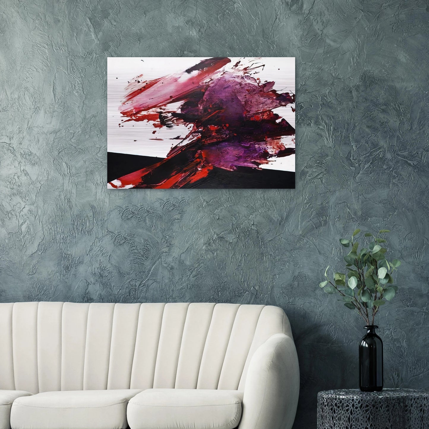 UNTITLED 2447 2009 - Luis Feito Brushed Aluminum Print - 70x100 cm / 28x40 inches | Luis Feito Aluminum Print | Luis Feito Prints
